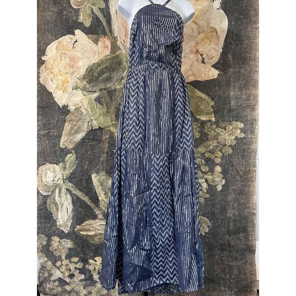 New Anthropologie Mahila Reva Halter Maxi Dress Size Extra Large - Picture 10 of 10